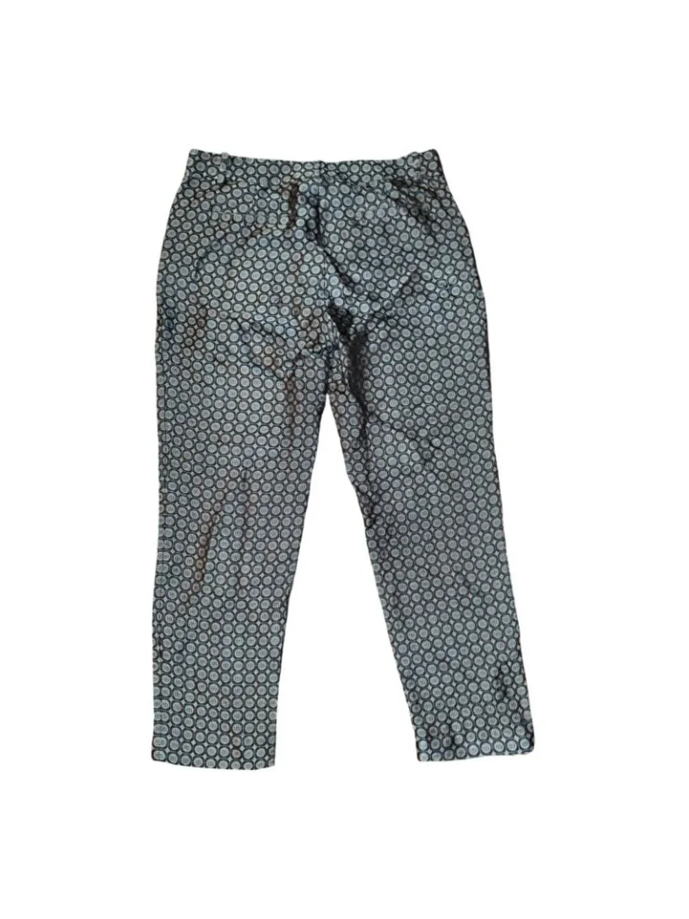J.Crew Collection Women’s 0 Ankle 100% Silk Pants Brocade Foulard Style Designer